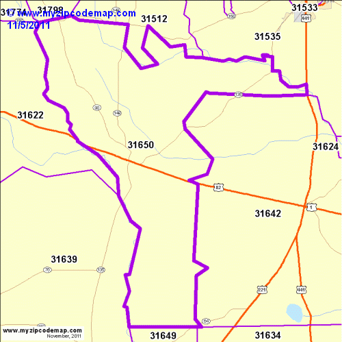 map of 31650