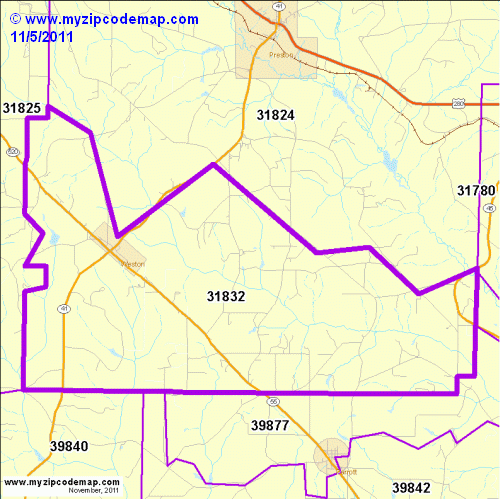 map of 31832