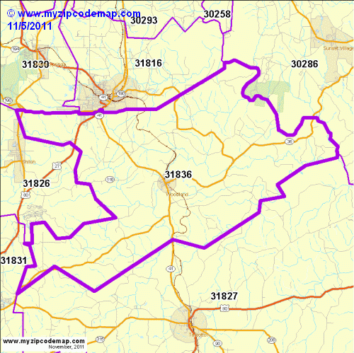 map of 31836