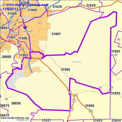 map of 31905