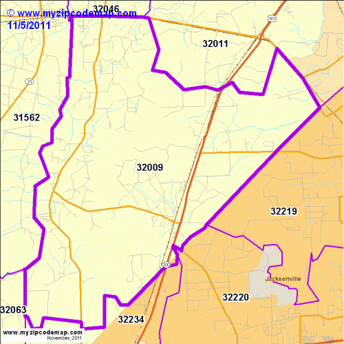 map of 32009