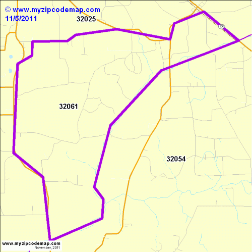map of 32061