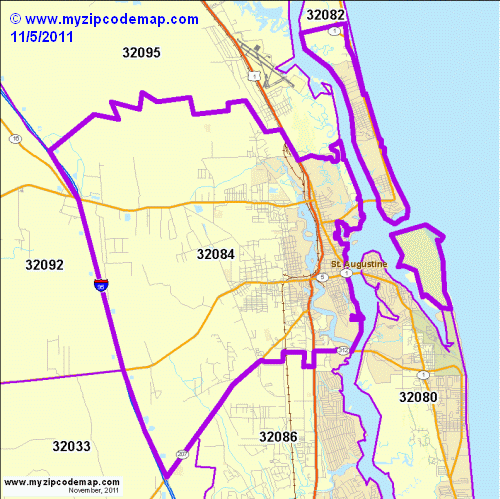 map of 32084