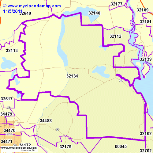 map of 32134