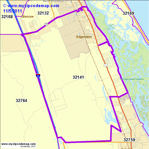 map of 32141