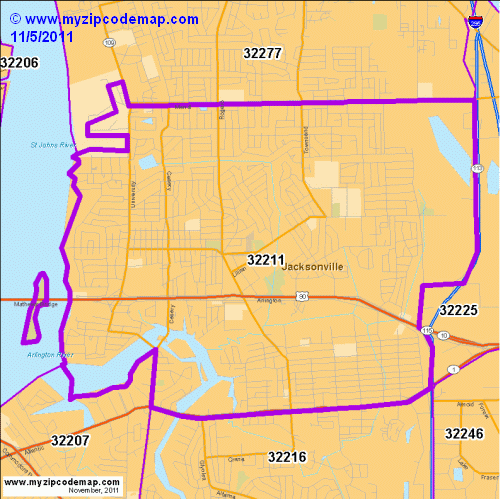 map of 32211