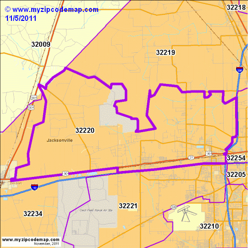 map of 32220