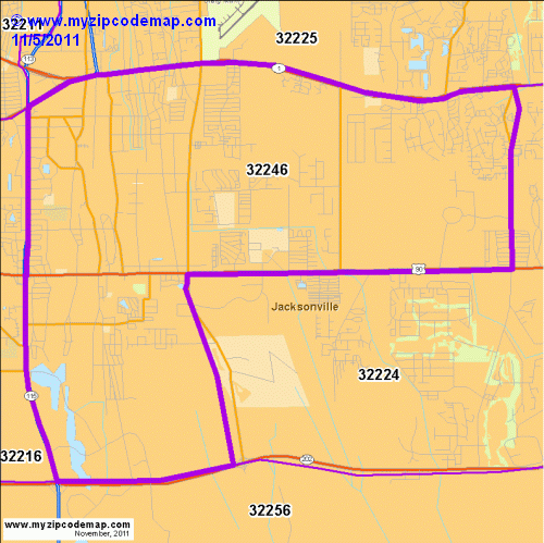 map of 32246