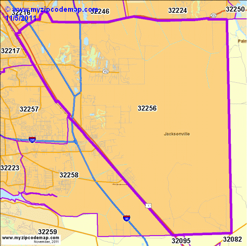 map of 32256