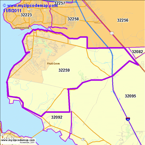 map of 32259