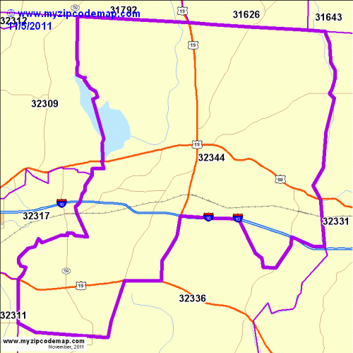 map of 32344