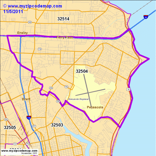 map of 32504