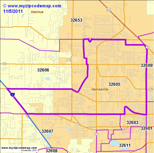 map of 32605