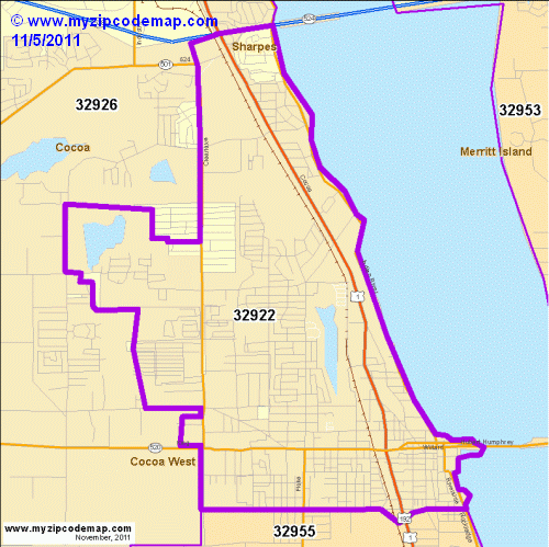 map of 32922