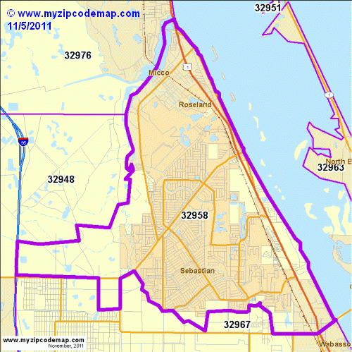 map of 32958