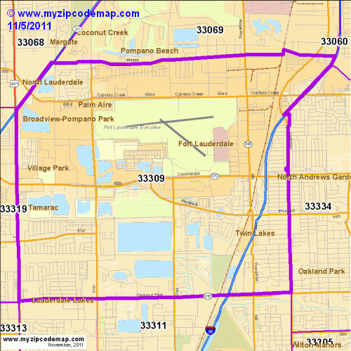 map of 33309