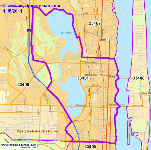 map of 33401