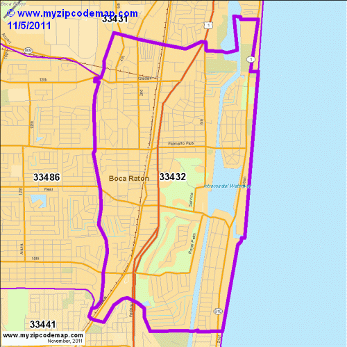map of 33432
