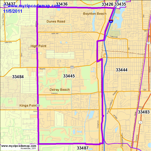 map of 33445