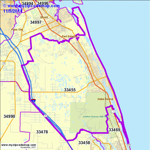 map of 33455