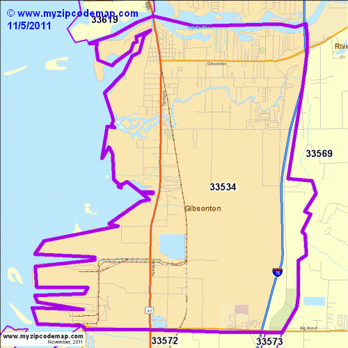 map of 33534