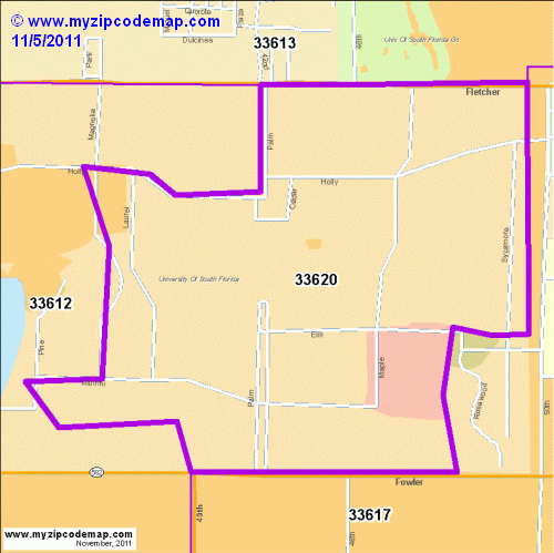 map of 33620