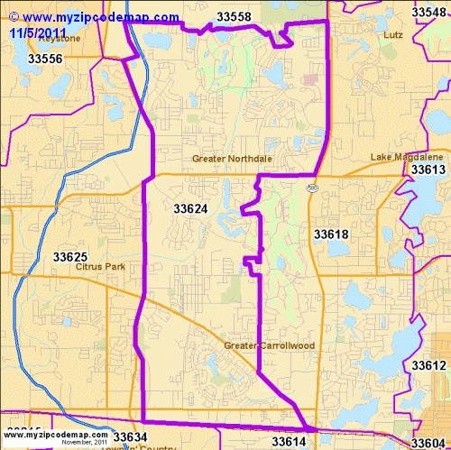 map of 33624