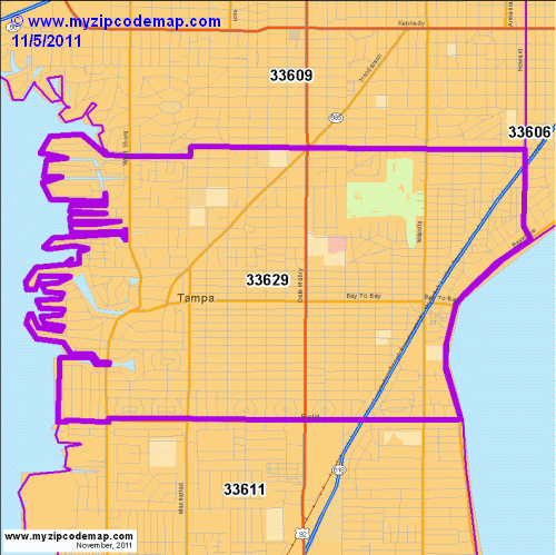 Zip Code Map Of 33629 Demographic Profile Residential Housing