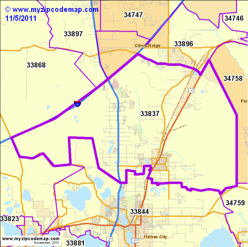 map of 33837