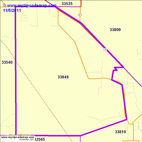 map of 33849