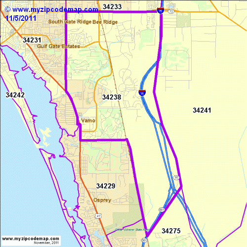 map of 34238