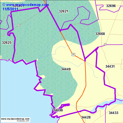 map of 34449