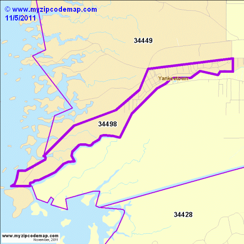 map of 34498