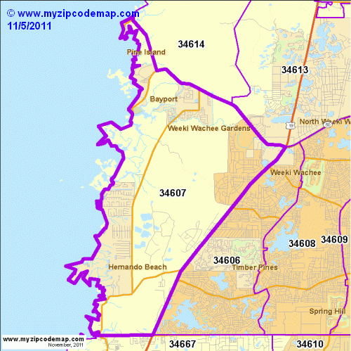 map of 34607