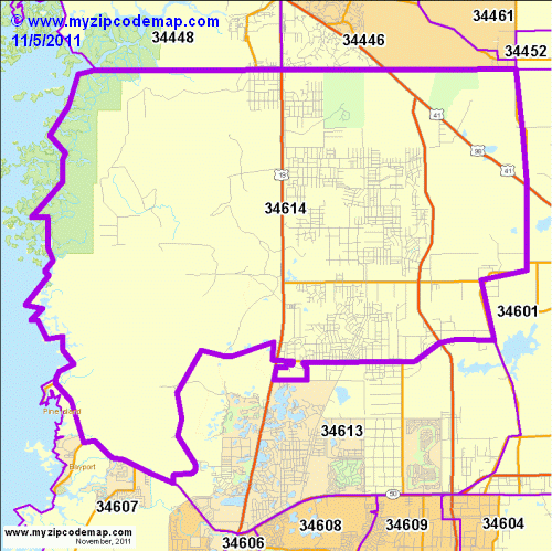 map of 34614