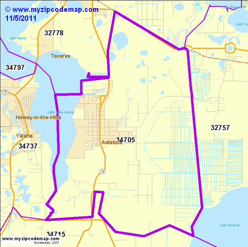 map of 34705