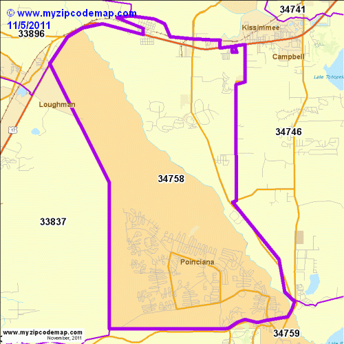 map of 34758