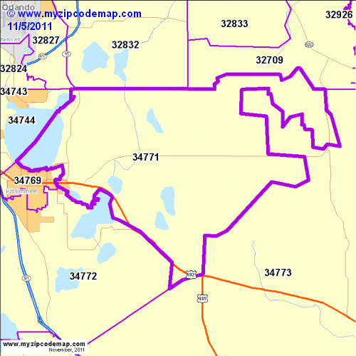 map of 34771
