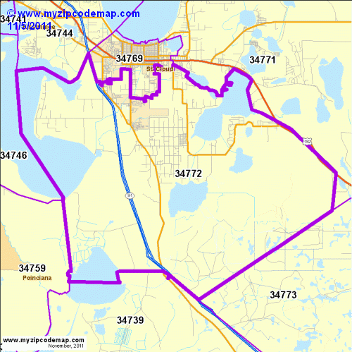map of 34772