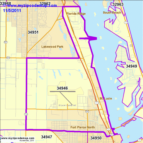 map of 34946