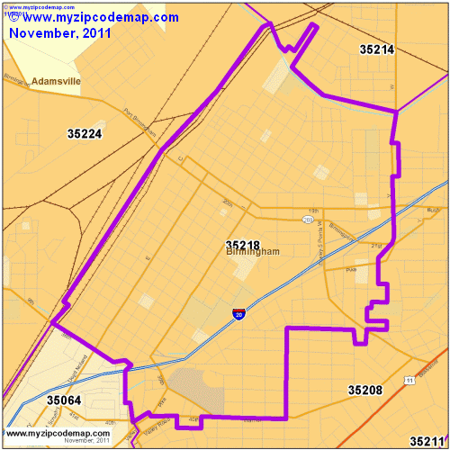 map of 35218