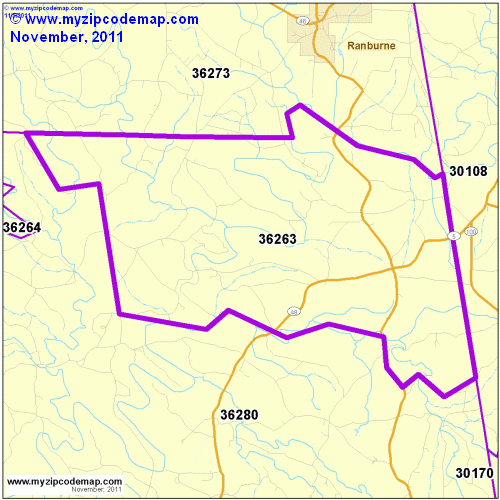 map of 36263