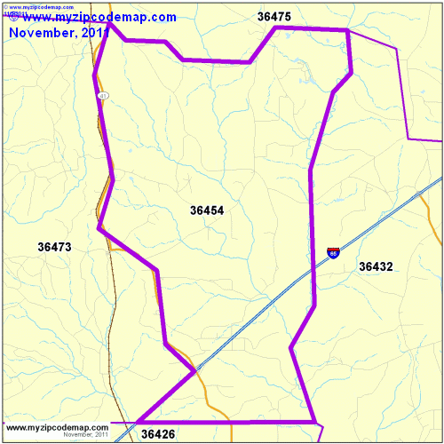 map of 36454