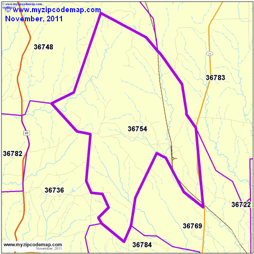map of 36754