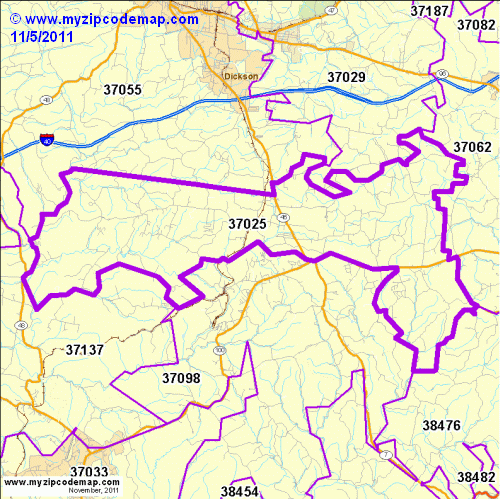 map of 37025
