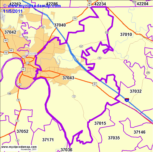 map of 37043