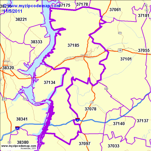 map of 37185