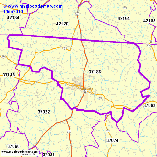 map of 37186