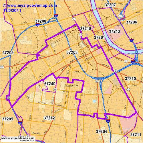map of 37203