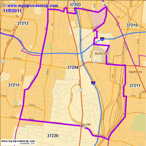 map of 37204